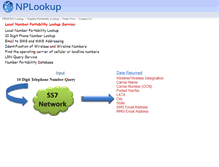 Tablet Screenshot of lnplookup.com